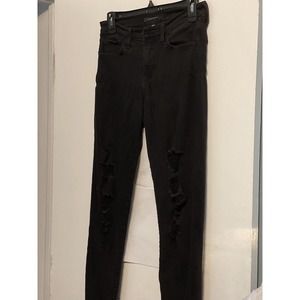 Flying Monkey black ripped jeans size 26 Distressed